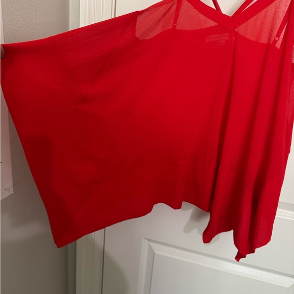 HYFVE Red Sleeveless Asymmetrical Camisole - Picture 5 of 10
